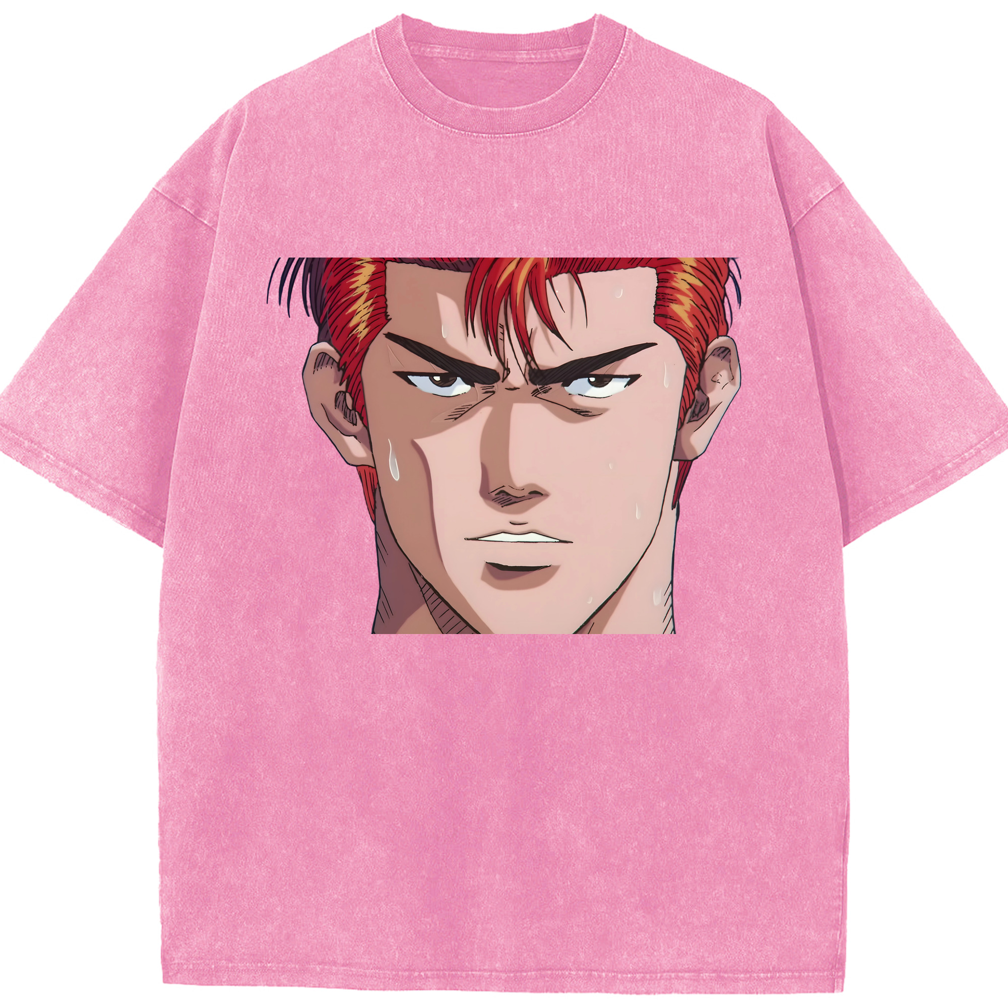 （画像用） SLAM DUNK／スラムダンク 綿100% ヴィンテージ風 半袖Tシャツ（フロントプリント）